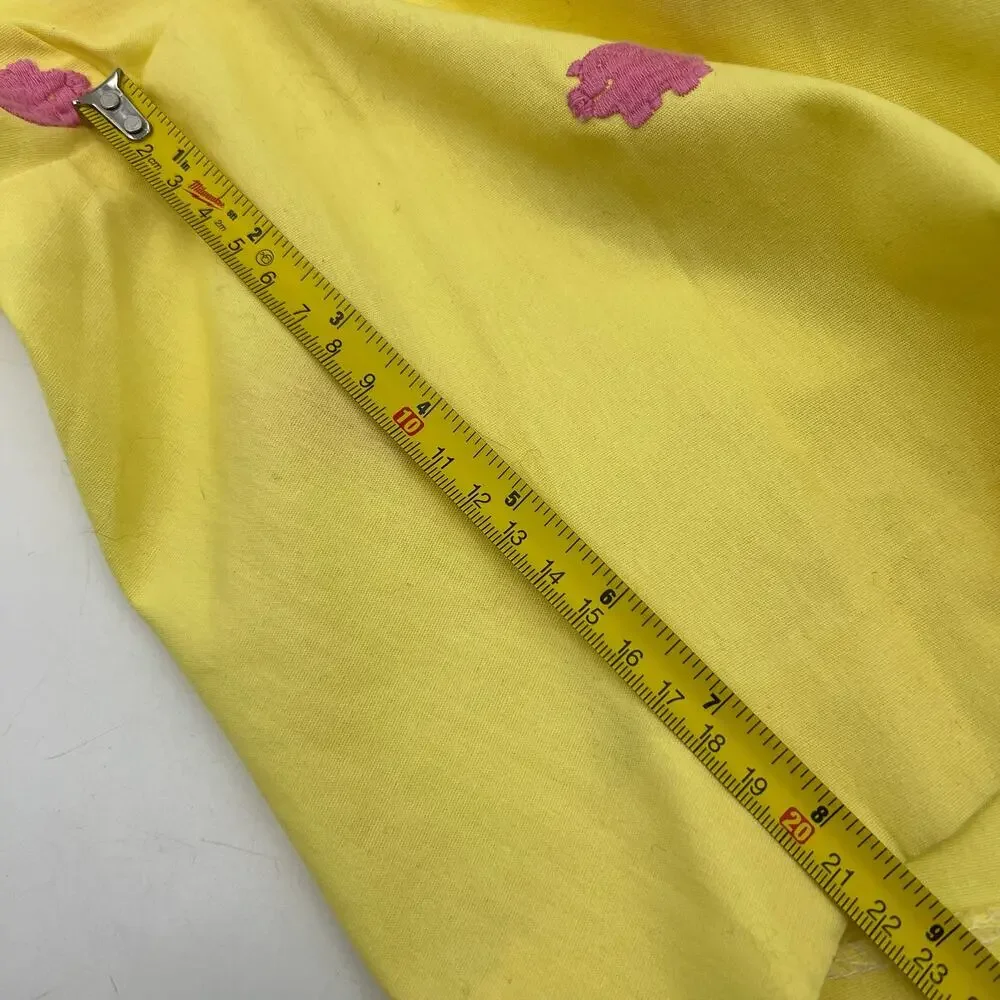 Murray's Togglery Shop Nantucket Embroidered Pig Shorts Yellow